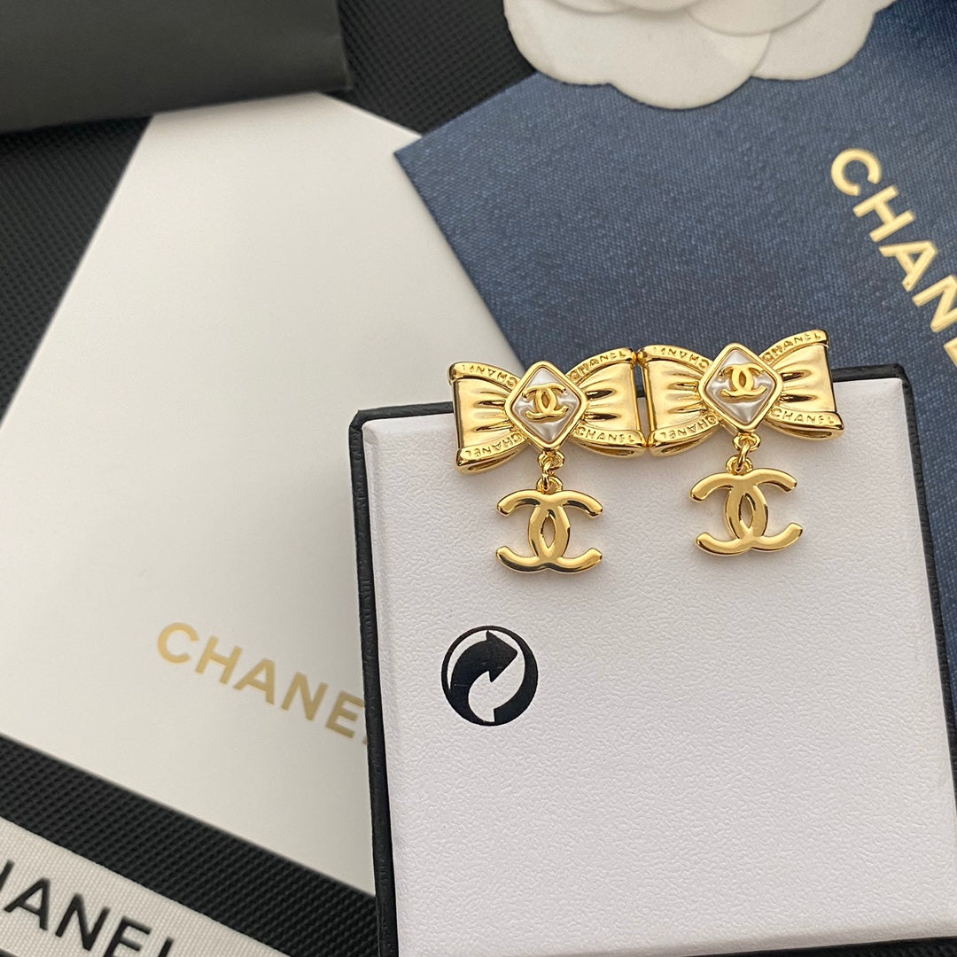 2025 Gentle Bow Logo Earrings
