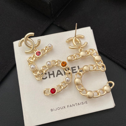 2025 New No.5 Colored Diamond Earrings