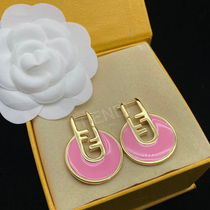 2025 Elegant Pink Drop Earrings