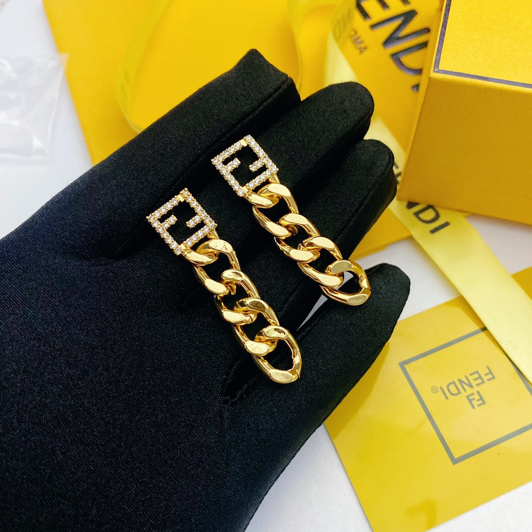 2025 Chain Gold Earrings