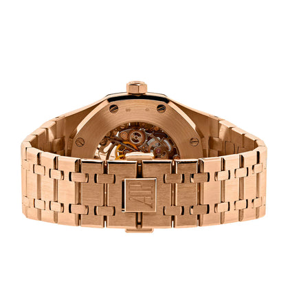 ROYAL OAK JUMBO ANNIVERSARY 40TH OPENWORKED EXTRA-THIN ROSE GOLD WATCH