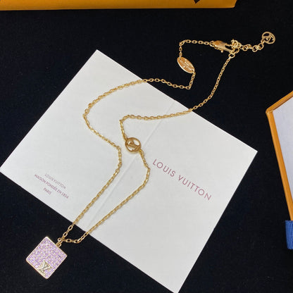 2025 Diamond Square Bracelet Necklace