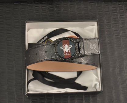 2025 2 Colors  printed letter leather belt