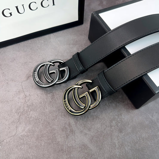 2025 2 Colors  printed letter leather belt