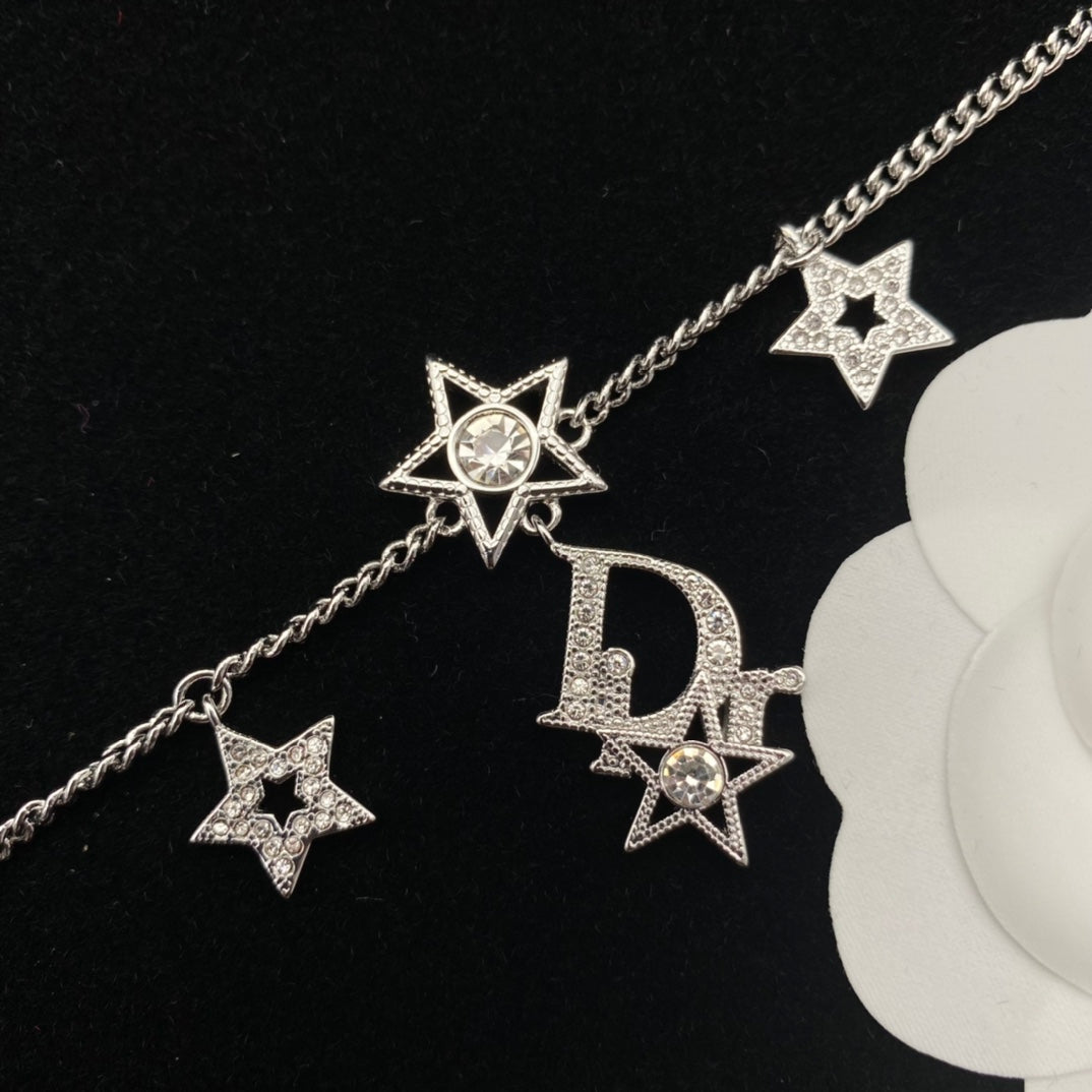 2025 Diamond Star Necklace Bracelet Set