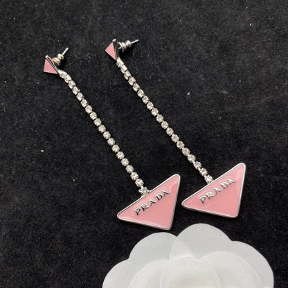 2025 Triangle Epoxy Diamond Earrings