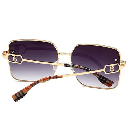 2025Retro Plaid HD Sunglasses