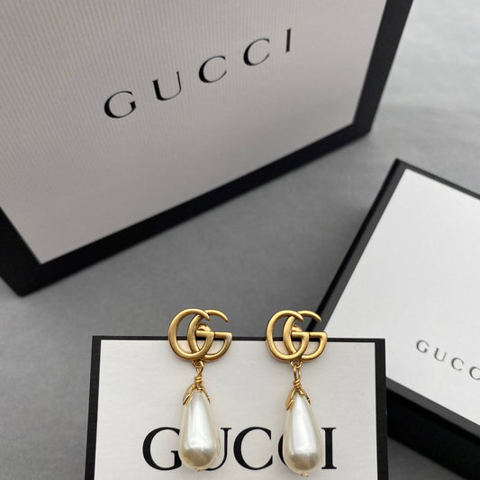 2025 Double Pearl Drop Earrings