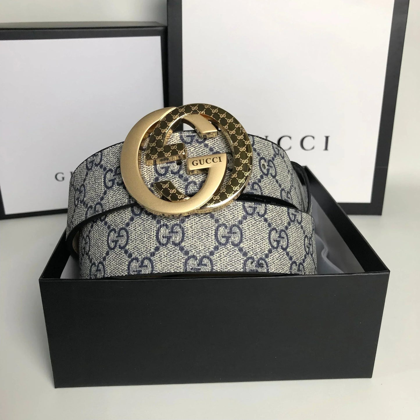 2025 3 Colors printed letter leather belt