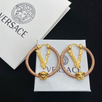 2025 Vintage Diamond Hoop Earrings