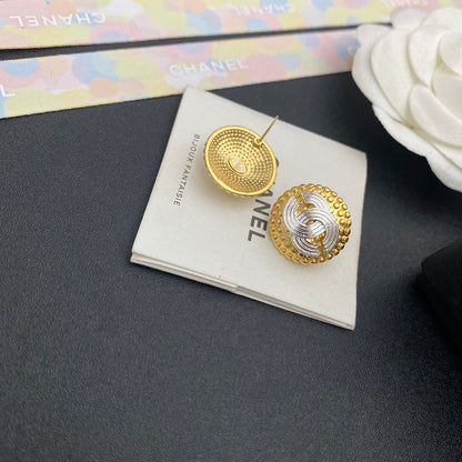 2025 Premium Gold Round Stud Earrings