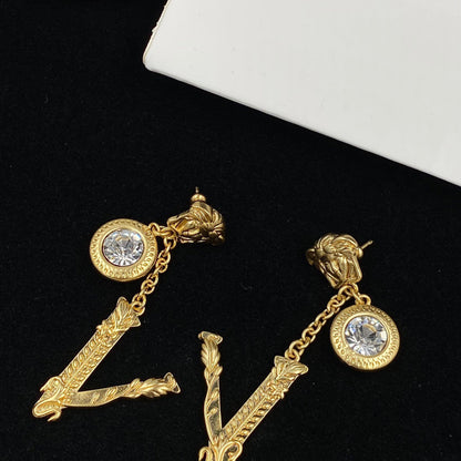 2025 Medusa Drop Diamond Earrings