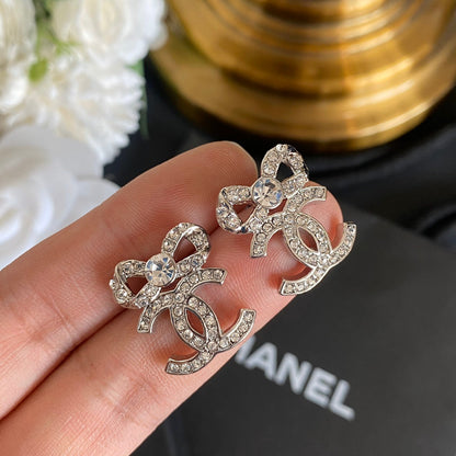 2025 Elegant Bow Diamond Earrings