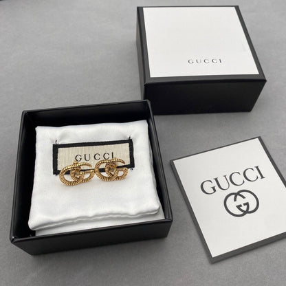 2025 Vintage Double G Pattern Stud Earrings