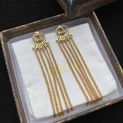 2025 Alphabet Fringe Earrings