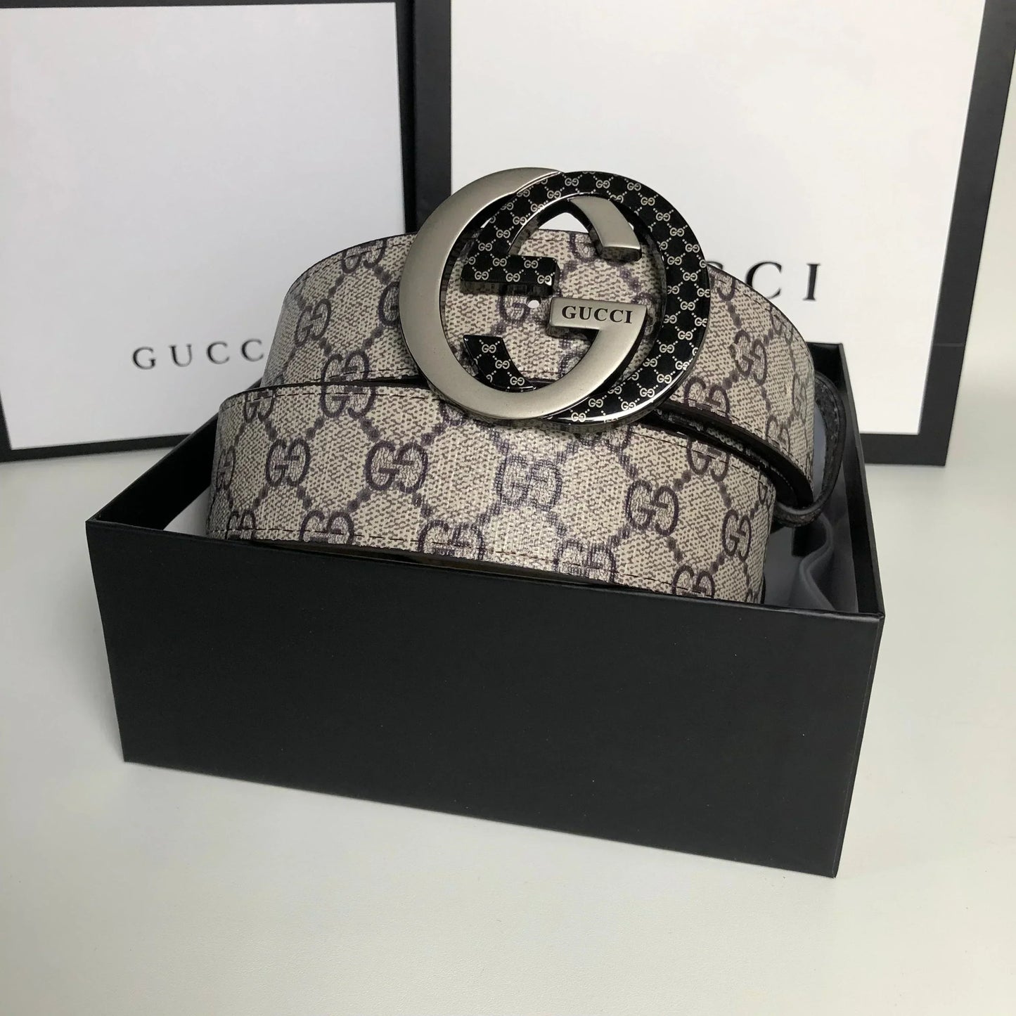 2025 3 Colors printed letter leather belt