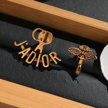 2025 Bee and golden earrings