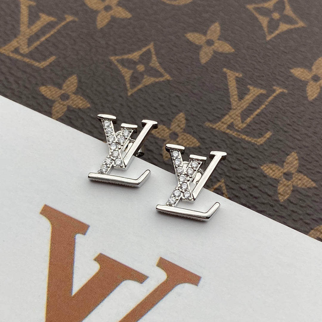 2025 3 Colors Logo Stud Earrings