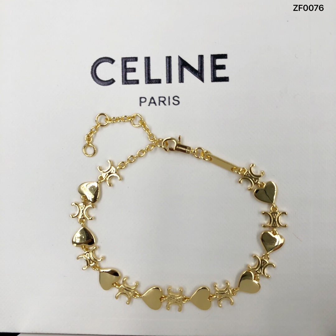 2025 Heart Shape Bracelet Earrings Set