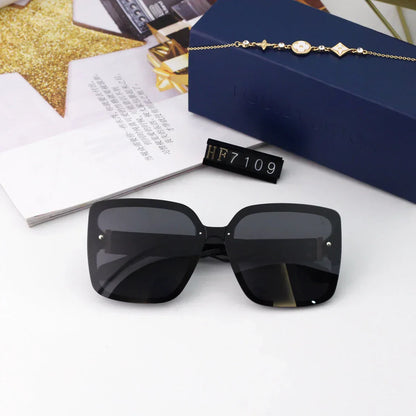 2025 Sunglasses  Large frame UV protection sunglasses