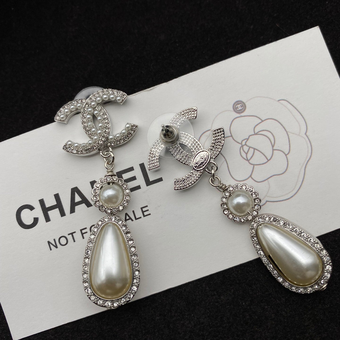 2025 Elegant Pearl Pendant Diamond Earrings
