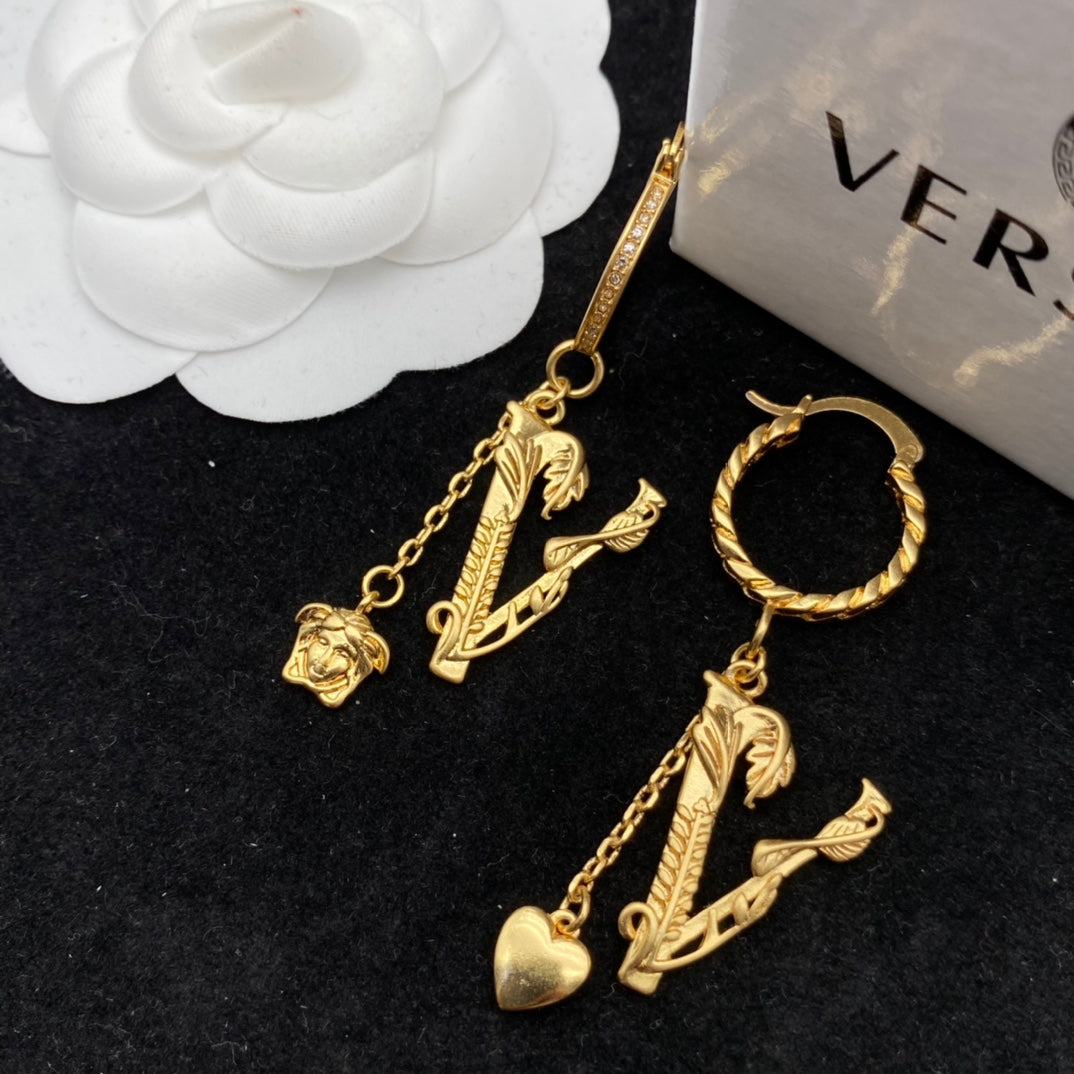 2025 Vintage Diamond Craft Pendant Earrings