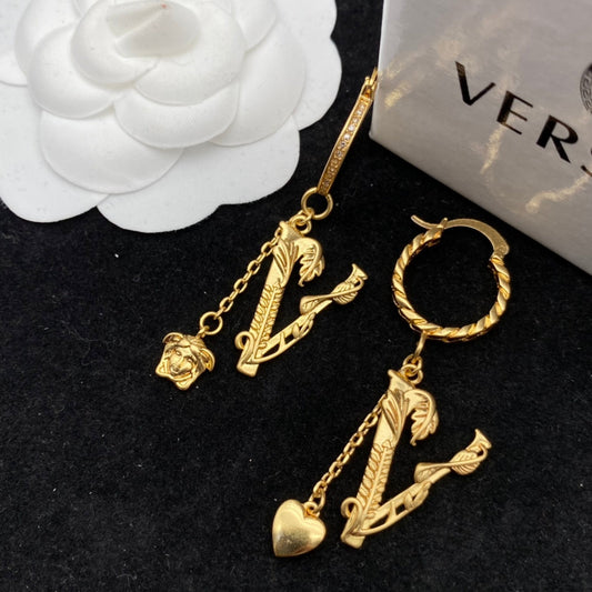 2025 Vintage Diamond Craft Pendant Earrings