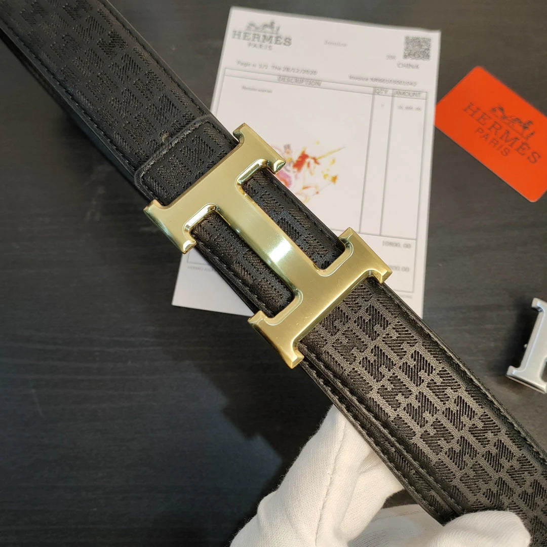 2025 2 Colors  printed leather belt