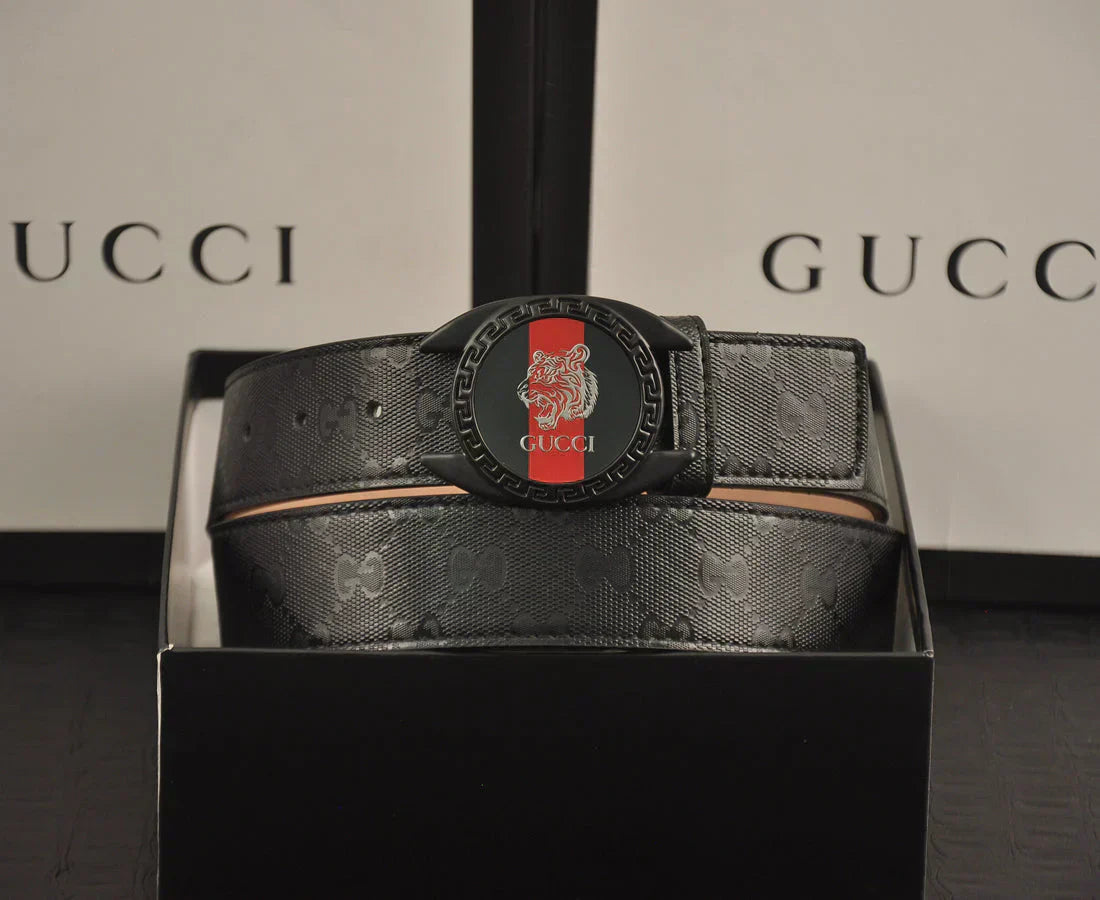 2025 2 Colors printed letter leather belt