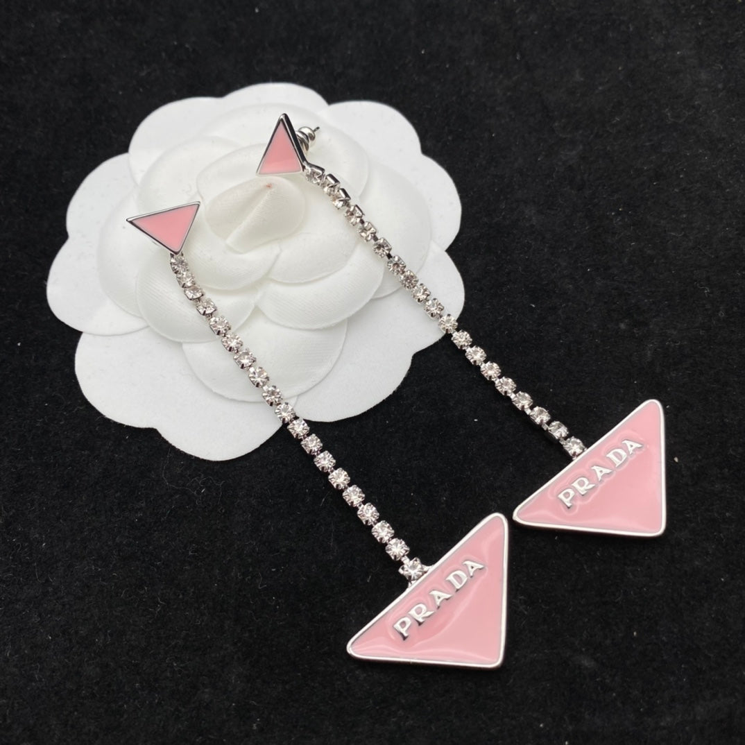 2025 Triangle Epoxy Diamond Earrings