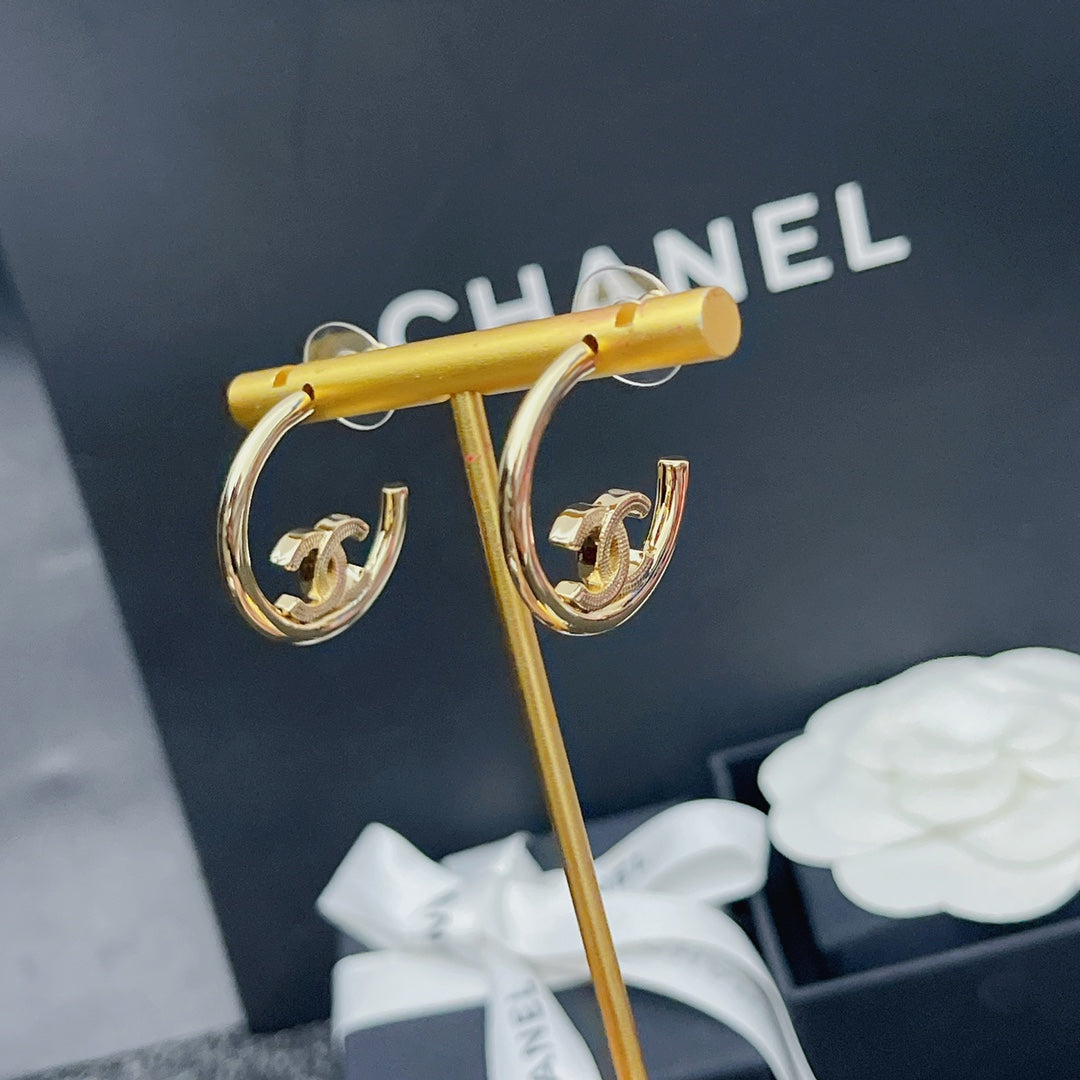 2025 Premium Gold Half Hoop Earrings