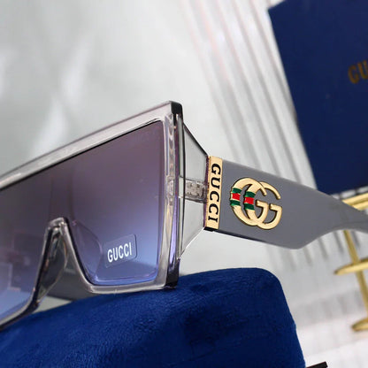 2025 Trendy Square Frame One-Piece Sunglasses