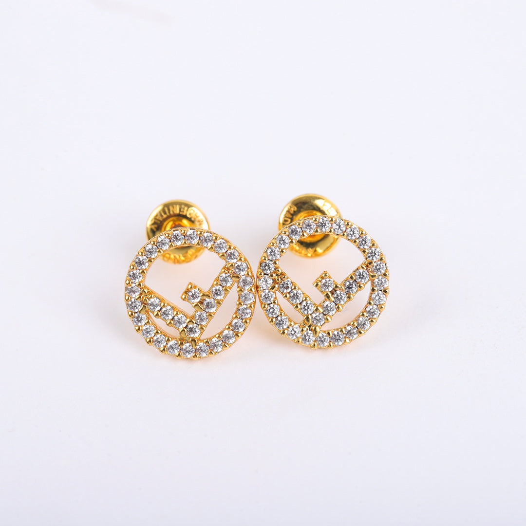 2025 Letter Diamond Earrings