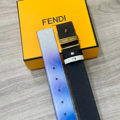 2025 Double-sided calfskin electroplated buckle belt 40MM width