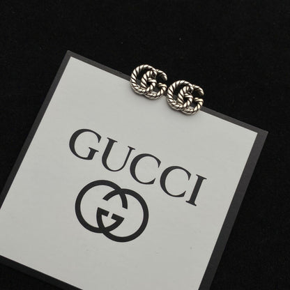 2025 Double G Thread Design Stud Earrings