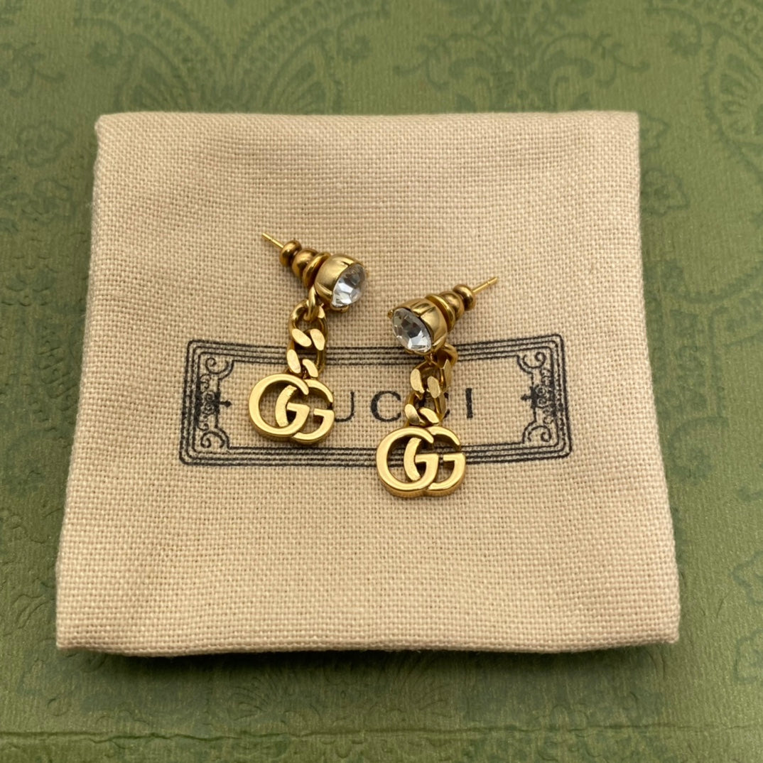 2025 Crystal Diamond Chain Earrings