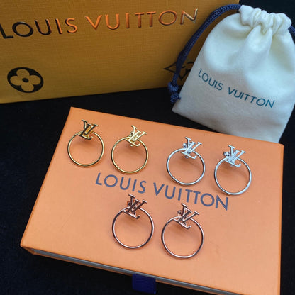 2025 Versatile Circle Letter Earrings