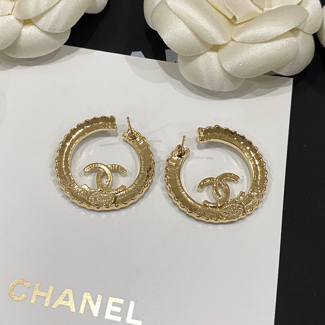 2025 Temperament Shine Zircon Hoop Earrings