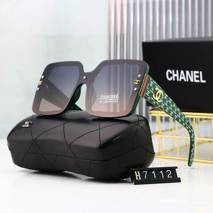 2025 Sunglasses  Retro flower leg large frame sunglasses