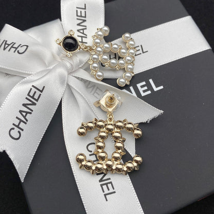 2025 Vinyl Diamond Pearl Earrings