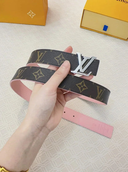 2025 Soft pebbled calfskin belt width 3.0cm