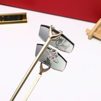 2025 5 Colors Fashion Frameless Sunglasses2109