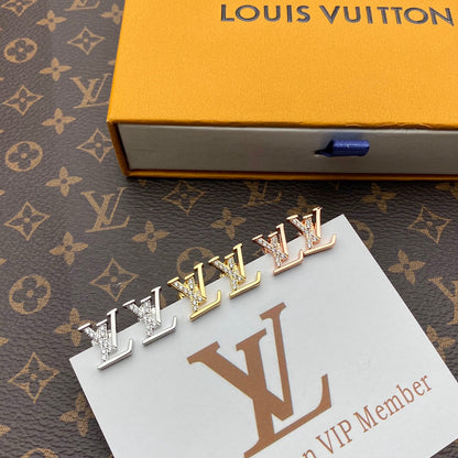 2025 3 Colors Logo Stud Earrings