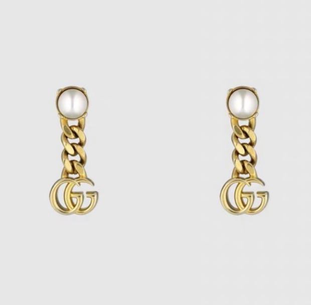 2025 Versatile Chain Pendant Pearl Earrings
