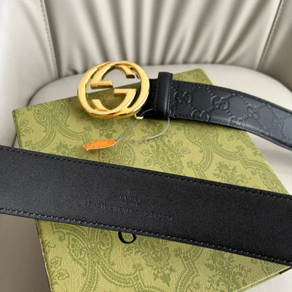 2025 Calfskin embossed belt width 38mm