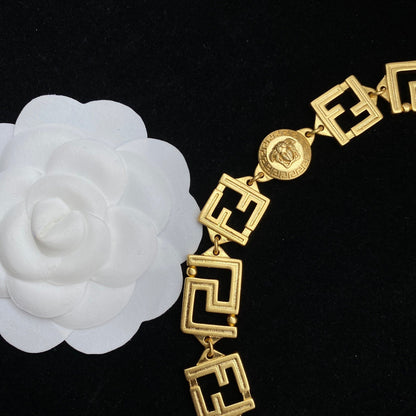 2025 Vintage Maze Bracelet Necklace Set