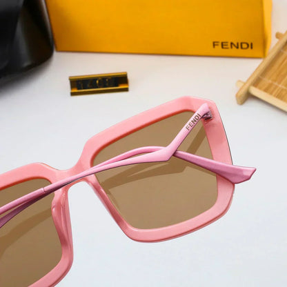 2025 Square frame sunglasses with metal floral decoration