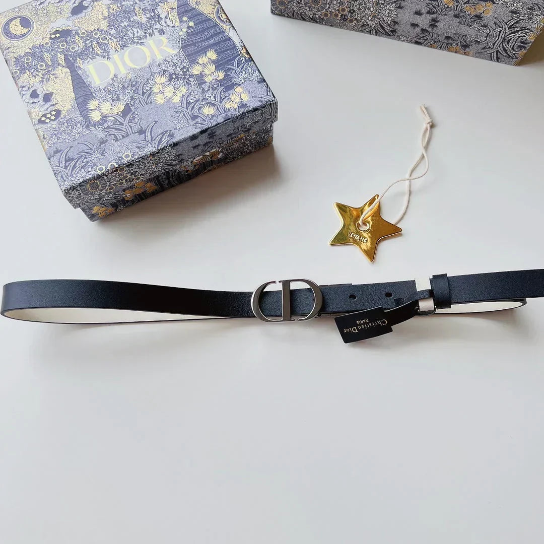 2025 Belt in gold-finish metallic calfskin