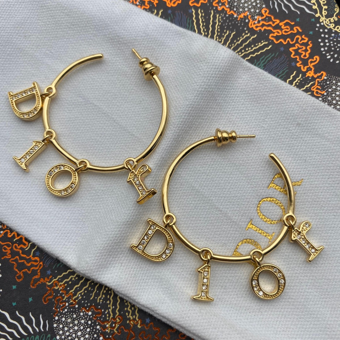 2025 Alphabet Drop Large Earrings