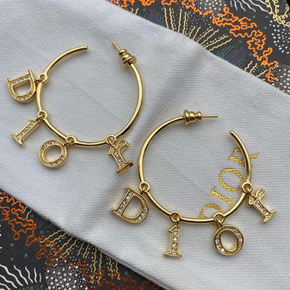 2025 Alphabet Drop Large Earrings